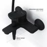 Смеситель для ванны AM.PM X-Joy F85A10022 Черный матовый латунь на стену