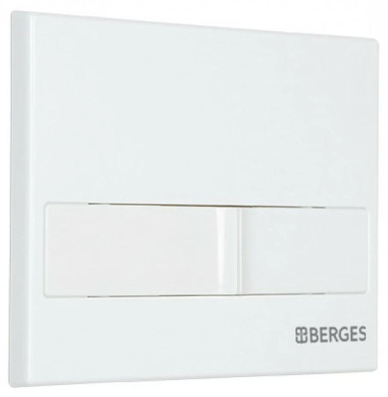 Комплект унитаза с инсталляцией Berges Floe Rimless 043284 с сиденьем Микролифт и Белой клавишей смыва фарфор подвесной