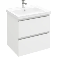 Тумба под раковину Laparet Electra 60 LE-WCAB-60-01 подвесная Белая глянцевая МДФ / ЛДСП