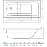 Акриловая ванна Koller Pool Edge 150x70 без гидромассажа