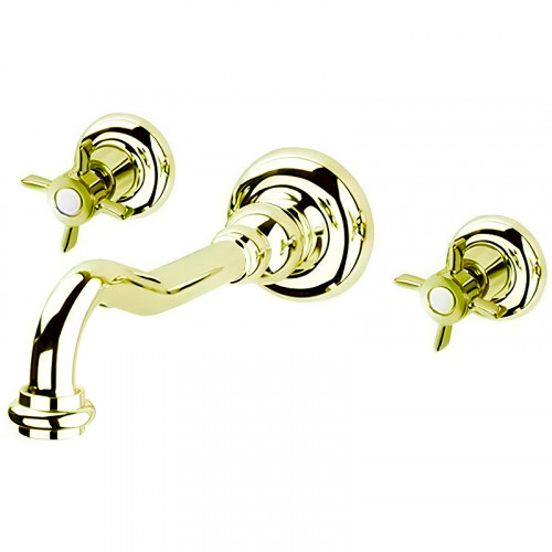 Смеситель для раковины Cezares Lord LORD-BLS1-03/24 Золото 24 карат латунь встраиваемый