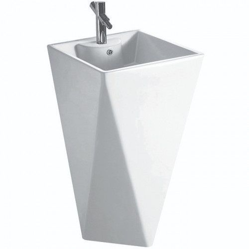 Раковина SantiLine 50 SL-4009 Белая фаянс напольный