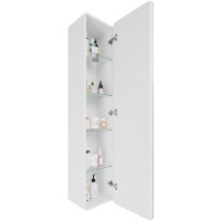Шкаф пенал Lemark Element 40 LM40PZE подвесной Белый МДФ / ЛДСП, стекло