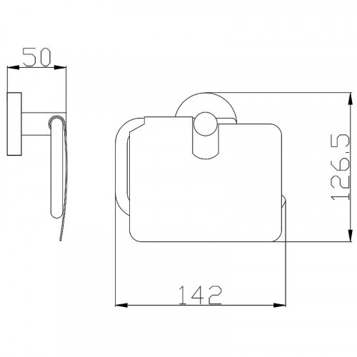 Держатель туалетной бумаги Rav Slezak Colorado COA0400Z с крышкой Золото