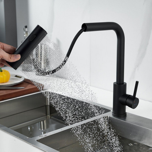Смеситель для кухни Shevanik S263H цвет Черный