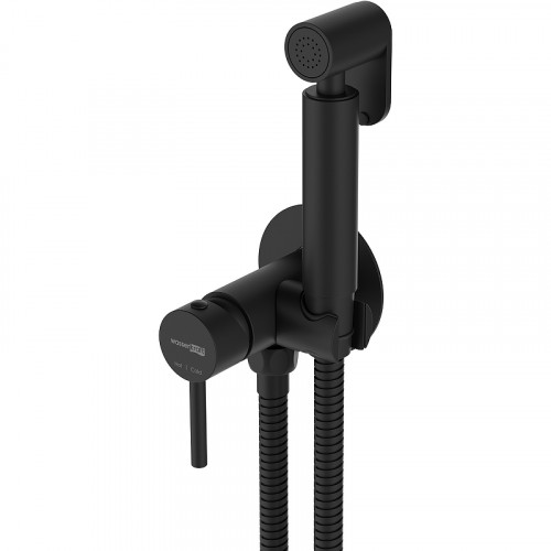 Гигиенический душ со смесителем WasserKRAFT A70638 Черный матовый латунь встраиваемый