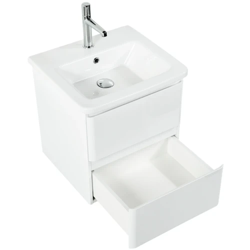 Тумба под раковину BelBagno 50 ALBANO-CER-500-2C-SO-BL подвесная Bianco Lucido МДФ / ЛДСП