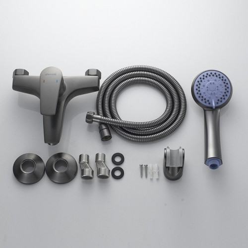 Смеситель для ванны Shevanik S5002T цвет Оружейная сталь