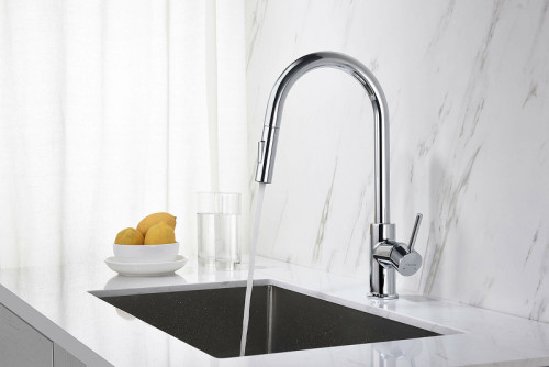 Смеситель для кухни Aquatek Европа AQ1384CR Хром латунь