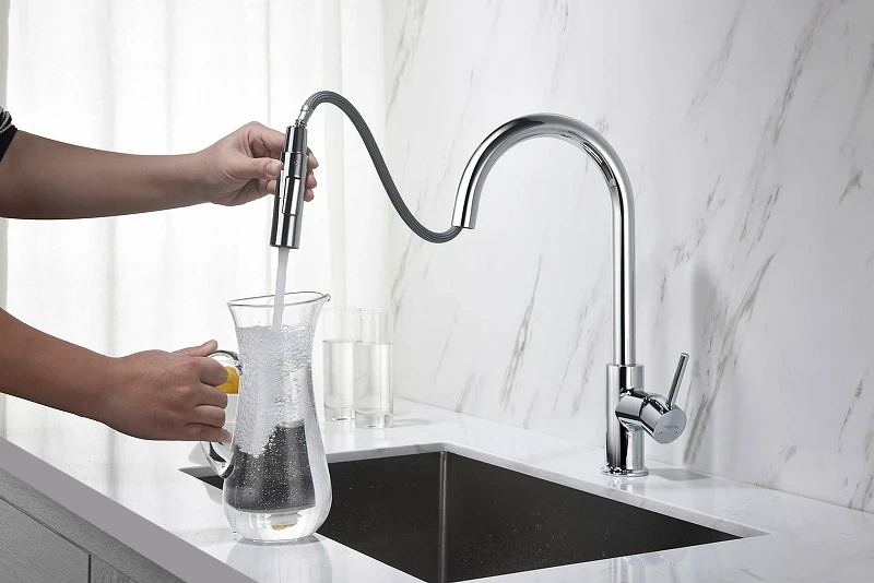 Смеситель для кухни Aquatek Европа AQ1384CR Хром латунь