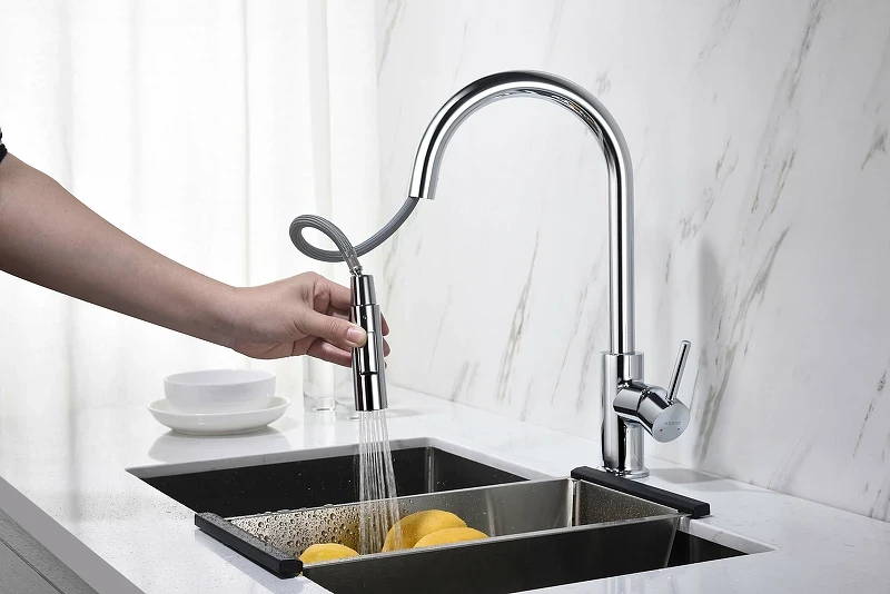 Смеситель для кухни Aquatek Европа AQ1384CR Хром латунь