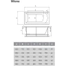 Акриловая ванна Vayer Milana 155x70 Гл000024269 без гидромассажа