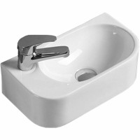 Раковина Vincea 40 L VBS-506L Белая фарфор подвесная