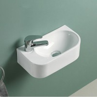 Раковина Vincea 40 L VBS-506L Белая фарфор подвесная