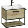 Тумба под раковину Aquaton Лофт Фабрик 65 1A242301LTDU0 подвесная Дуб эндгрейн МДФ / ЛДСП