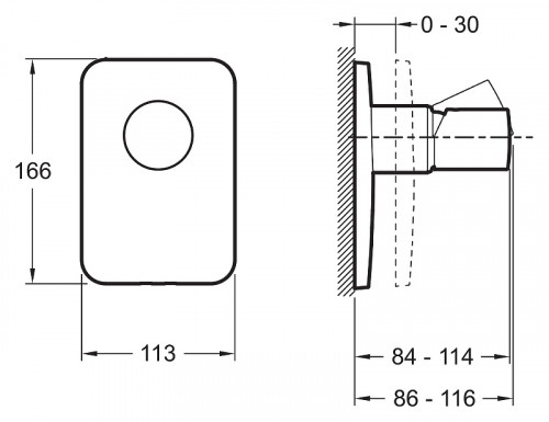 Смеситель для душа Jacob Delafon Toobi E98707-CP Хром латунь встраиваемый