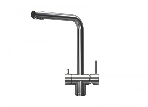 Смеситель для кухни Granula Kitchen Space 7011 цвет Сталь сатин