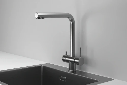 Смеситель для кухни Granula Kitchen Space 7011 цвет Сталь сатин