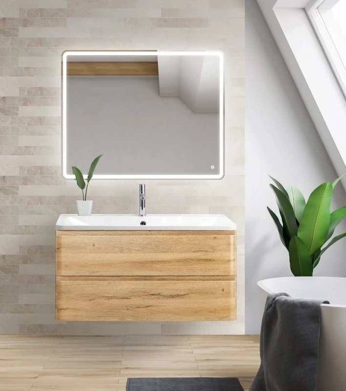 Тумба под раковину BelBagno ALBANO-900-2C-SO-RR подвесная Rovere Rustico МДФ / ЛДСП