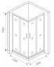 Душевой уголок Good Door Cofe CR-120-80-C-B 120x80 КФ00008 профиль Черный стекло прозрачное