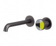 Смеситель для раковины Bronze de Luxe OMG! 9007GM-Y цвет Графит матовый Желтый