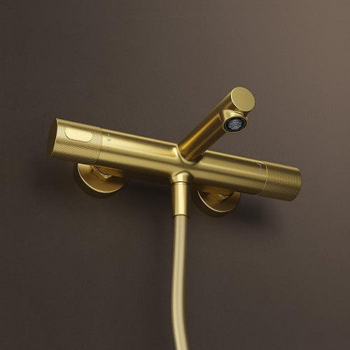 Смеситель для ванны Iddis Duna DUNMG02i74WA с термостатом Золото матовое