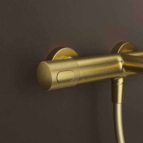 Смеситель для ванны Iddis Duna DUNMG02i74WA с термостатом Золото матовое