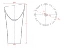 Раковина Montebianco Pisa Cono 11237 Белая