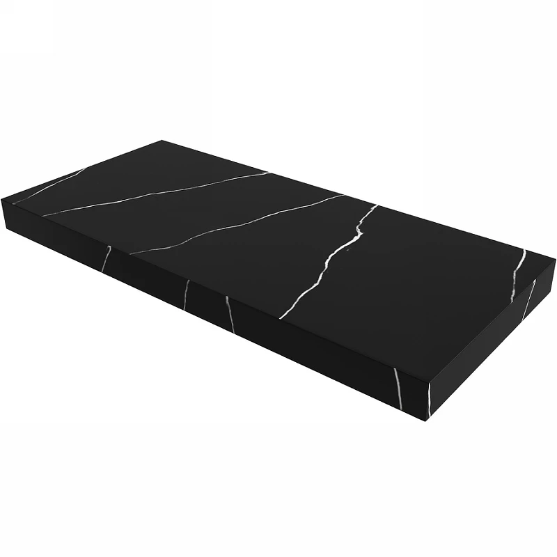 Столешница под раковину Boheme Armadi Art Flat 100 869-100-NM Черный мрамор искусственный камень (литьевой мрамор)