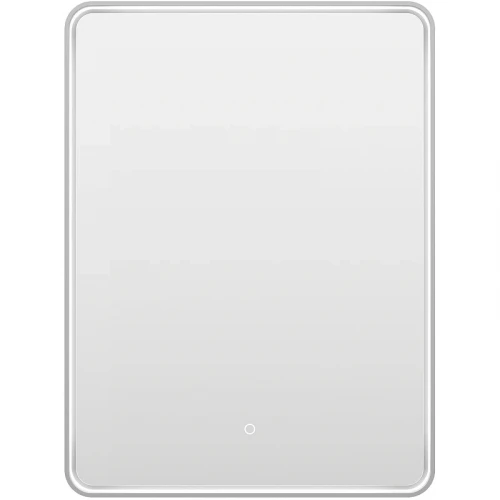 Зеркало Brevita Mercury 60 MER-Rett6-060/80-platinum с подсветкой Платина матовая с сенсорным выключателем стекло