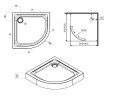 Акриловый поддон для душа AM.PM X-Joy 90x90 W88T-205-090W Белый
