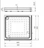 Акриловый поддон для душа Radomir 110x100x17 L 1-11-0-1-0-123 Белый