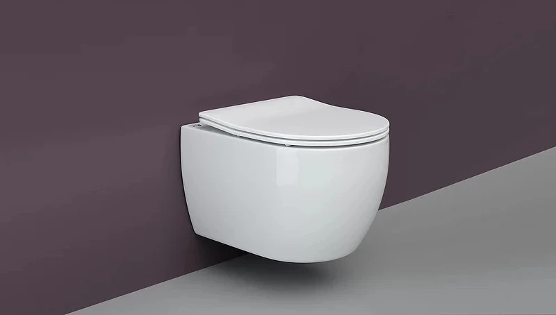 Комплект унитаза Ceramicanova Play CN3001 с инсталляцией Berges Atom 410 040332 с сиденьем Микролифт и Черной матовой клавишей смыва фарфор подвесной