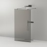 Душевая перегородка Cezares Liberta 110 LIBERTA-L-2-110-120-GR-NERO профиль Черный матовый стекло серое