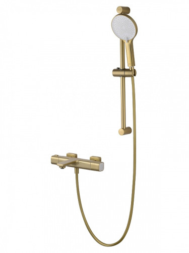 Смеситель для ванны Wonzon &amp; Woghand Solid WW-C2011-A-BG с термостатом цвет Брашированное золото