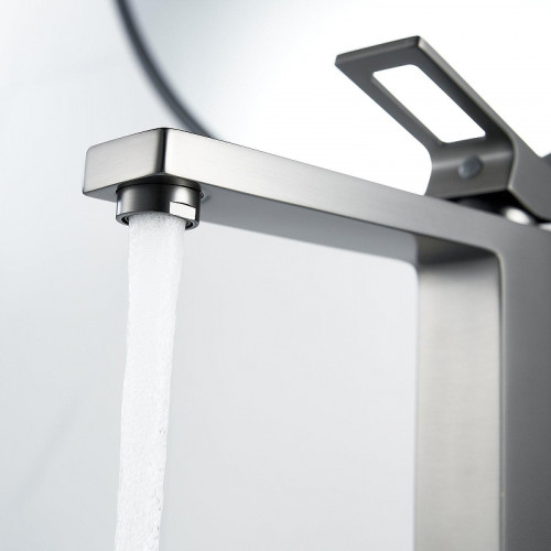 Смеситель для раковины Raffine F1196T цвет Оружейная сталь