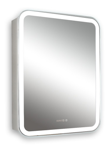 Зеркальный шкаф Silver Mirrors Фиджи 50 R LED-00002361 с подсветкой цвет Белый