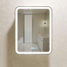 Зеркальный шкаф Silver Mirrors Фиджи 50 R LED-00002361 с подсветкой цвет Белый