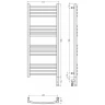Электрический полотенцесушитель Сунержа Богема 3.0 1000x400 R 12-5803-1040 Белый нержавеющая сталь