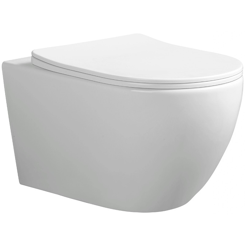 Комплект унитаза Ceruttispa Orlter Aria Tornado CT9955 с инсталляцией Berges Novum L5 040215 с сиденьем Микролифт и Черной матовой клавишей смыва фарфор подвесной