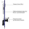 Комплект унитаза Ceruttispa Orlter Aria Tornado CT9955 с инсталляцией Berges Novum L5 040215 с сиденьем Микролифт и Черной матовой клавишей смыва фарфор подвесной