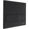 Комплект унитаза Ceruttispa Orlter Aria Tornado CT9955 с инсталляцией Berges Novum L5 040215 с сиденьем Микролифт и Черной матовой клавишей смыва фарфор подвесной