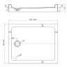 Акриловый поддон для душа Veconi Tezeo TZ-54 120x90 TZ54-12090-C5 Белый
