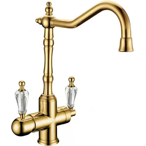 Смеситель для кухни Boheme Tradizionale Oro 112-SW Золото латунь