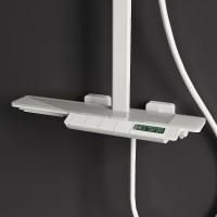 Душевая система RGW Shower Panels SP-34W 51140134-03 с термостатом Белая латунь на стену
