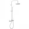 Душевая система Remer Elegance EQ32X7MMM20BO с термостатом Белая матовая латунь на стену