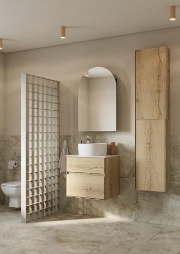 Зеркальный шкаф Aquaton Санта-Барбара 60 R 1A286402CB82R цвет Антрацит