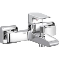 Смеситель для ванны AQUAme Prato AQMP6122 Хром латунь на стену
