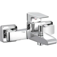 Смеситель для ванны AQUAme Prato AQMP6122 Хром латунь на стену