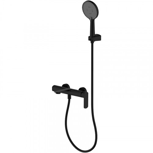 Смеситель для ванны AQUAme Monza AQM6312MB Черный матовый латунь на стену